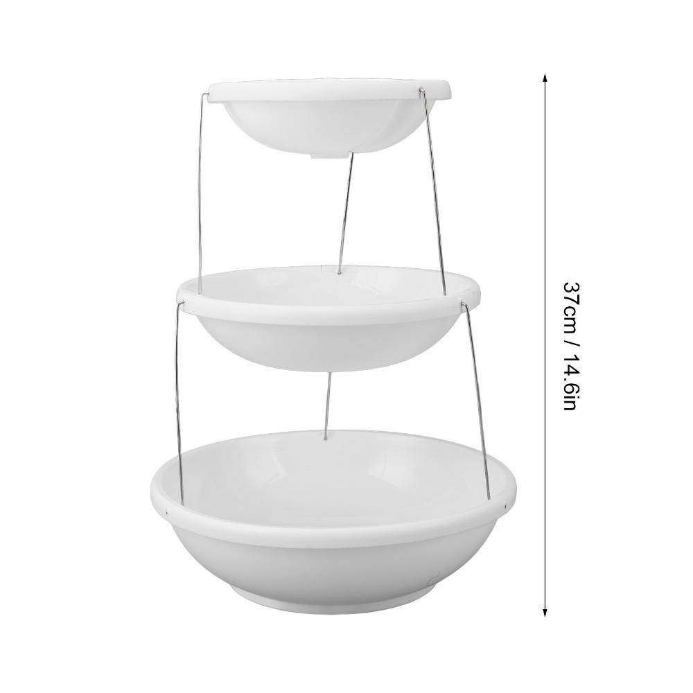 Resin Dessert Rack Rotating Design Dessert Serving Tray Portable Tray Stand Tea Party