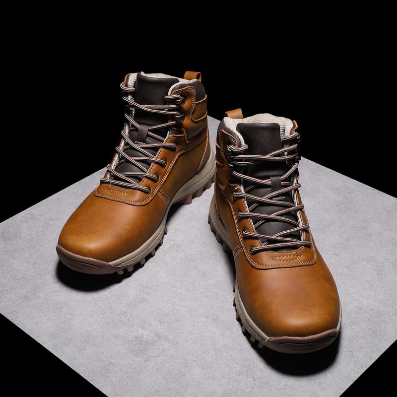 Snow Boots Men's Winter New Item with Plush Warm Cotton Shoes Thick Soled Men's Boots Northeast Thick Cotton Shoes