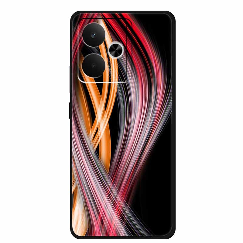 Для телефона Realme GT 7 T 7T Чехол Модные Фото Черный Силикон Мягкая Задняя Крышка Чехол Для Realme GT 7T GT7 7 T Чехол GT7T Coque Capa
