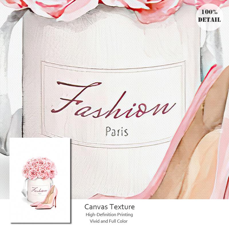 Fashion Poster Flowers Women Perfume Wall Art Canvas Painting Nordic Print Lashes Lips Books Picture Modern Salon Beauty Decor