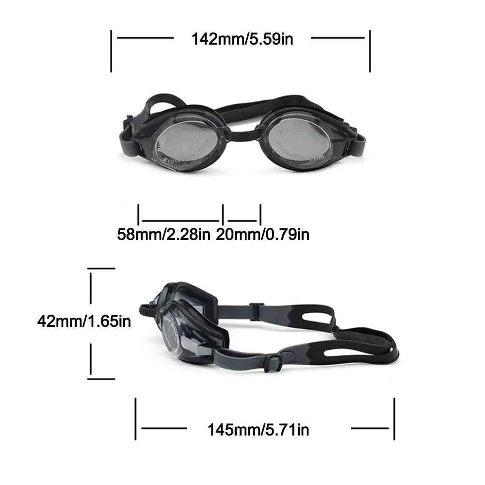 HD Clear Lens Waterproof Swim Eyewear Soft Silicone Eye Seal Anti Fog Swimming Mirror  Water Sports