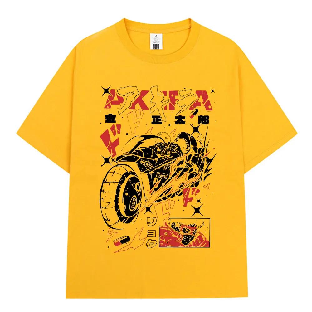 Anime Akira T Shirts 90s Japanese Unisexga Movie Shotaro Kaneda Tshirt Unisexs Women Clothing Fashion Cotton Casual Tshirts