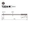VESSEL Torx Bit T20H x 110mm set V ZP 10-piece