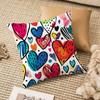 Lovely heart of love my beloved Pillow Case Anti-dustmite Invisible zipper Sofa Bed