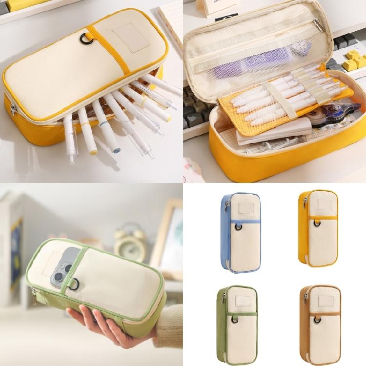 Big Pencil Case Large Capacity Pen Pouches Portable Pen Organiser Storage Bag Travel Makeup Pouches for Student Teen