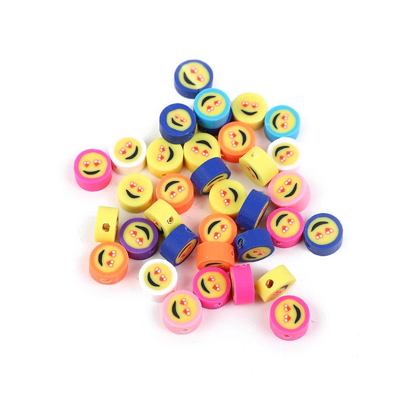 Diy Polymer Clay Soft Ceramic Beads, Round Soft Ceramic Beads Handmade Jewelry Accessories