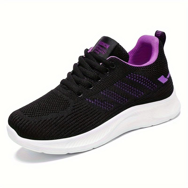 Women's Casual Softsole Sneakers Breathable Single Shoes Flyweave Mesh Shoes