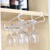 Cabinet Hanging Wine Glass Rack Cup Goblet  Storage Rack Shelf Hanger Iron Kitchen Organizer