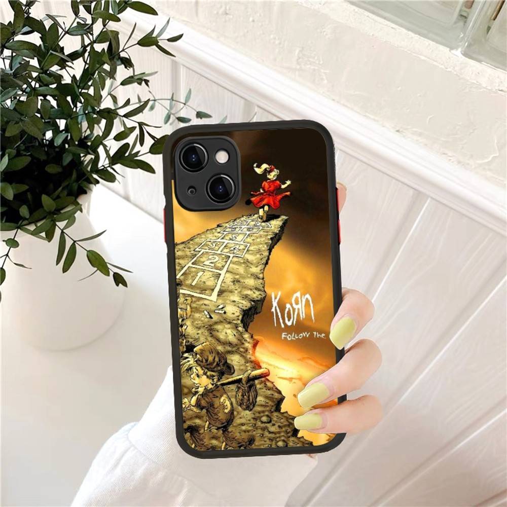 Rock Band K-Korn Phone Case for iPhone 16 15 14 11 12 13 Pro Max X XS Translucent Matte Cover