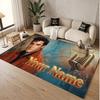 Custom Rug Elvis Presley Pattern Print Name Text Soft Non‑Slip Floor Carpet for Home Indoor Decoration