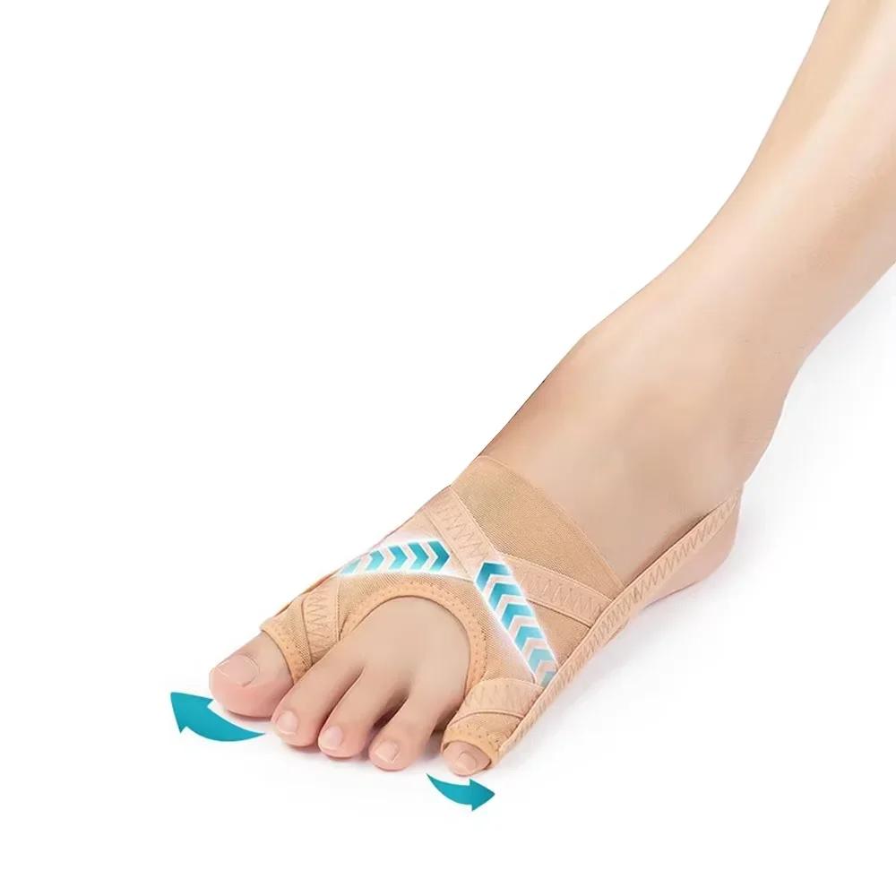 Регулируемый Корректор Hallux Valgus (Косточка на большом пальце ноги) Разделитель пальцев ног Ортопедические стельки Корректор костей стопы Выпрямитель большого пальца Коррекция Инструмент для педикюра