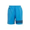 FW22 Повседневные прямые шорты в полоску с цветными блоками, мужские низы, синие HN6592