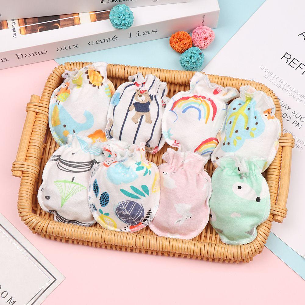Pairs Infant Accessories Cute Soft Protection Face Baby Gloves Full Glove Anti Scratching Mittens