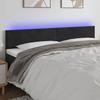VidaXL LED Headboard Bedroom Furniture Double Bed Accessory Head of Bed Frame Interior Black 3121400