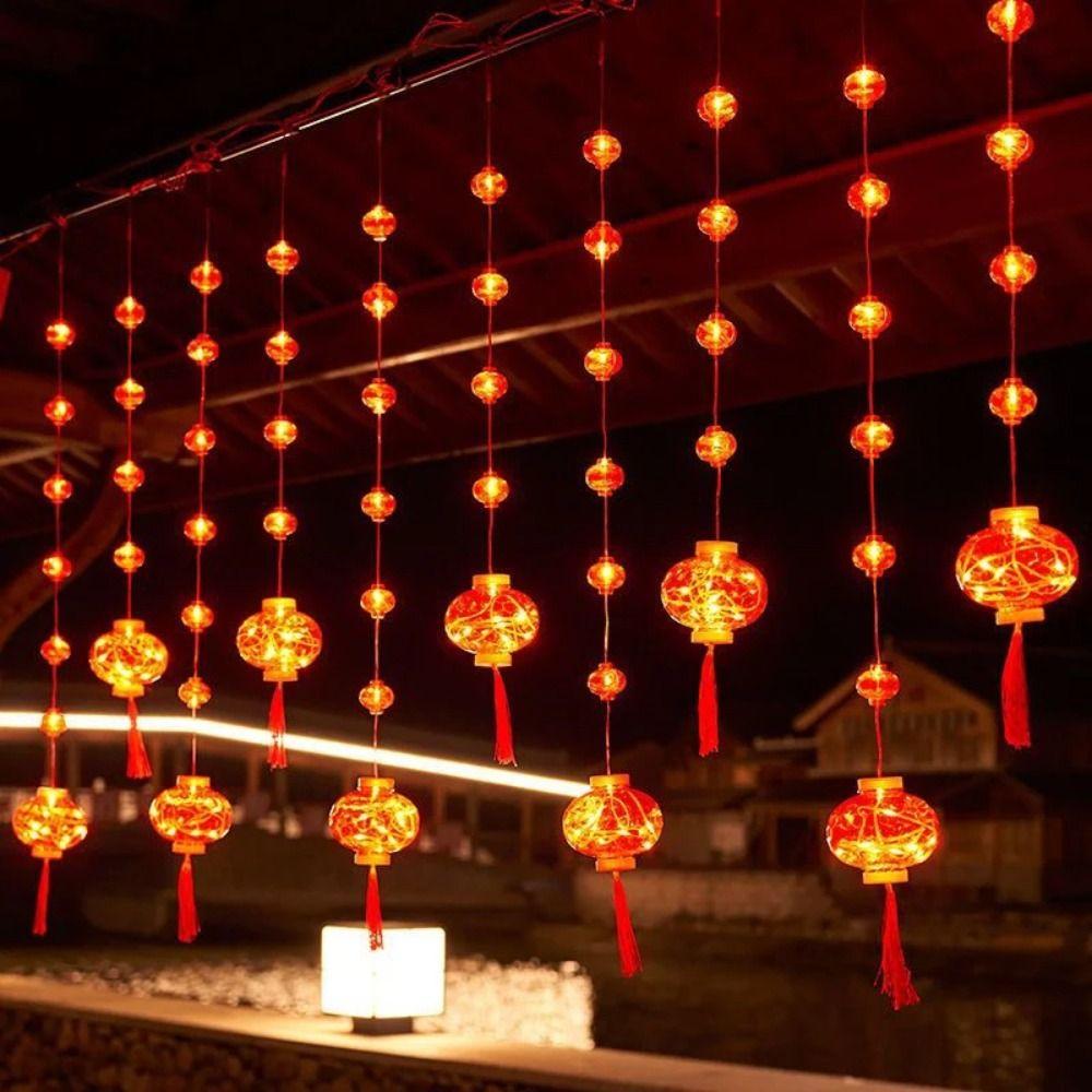 Фонари Весеннего Фестиваля Светодиодные Огни Китайские Праздничные Сказочные Огни Китайские Новогодние Огни Макета