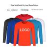 2025 Quick-Dry Crew Neck Summer Team Building Long Sleeve T-Shirt with Logo for Men and Women