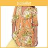 Shirt Women Tops Vintage Floral Print V Neck Tunic Tops Blouse Clothing Gift