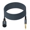 Twozoh Jack 6.35mm To XLR Male 3-Pin Audio Cable, 5M, Braided XLR Male To 14 TRS Stereo Guitar Cable (ProfessionalHifi)