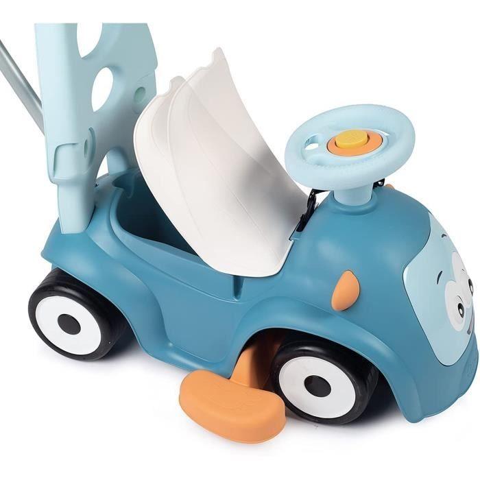 Smoby - Porteur Maestro Balade Bleu - Pour Enfant Dès 6 Mois - Evolutif - Roues Silencieuses - Klaxon