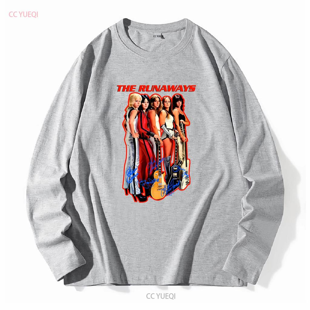 Футболка The Runaways новый лучший подарок для фанатов винтажная стираная эластичная мужская топ для повседневной носки повседневный немного