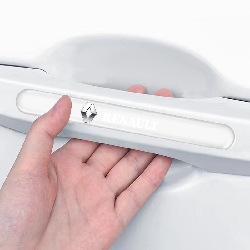 4 шт./компл. Защитная наклейка на ручку двери автомобиля Автостайлинг Для Renault Dacia Megane Clio Captur 2 3 4 Fulence Kadjar Duster Captur Logan Borui