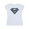 DC Comics Womens/Ladies Superman Indigo Blue Logo Cotton T-Shirt