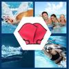 1 Pair Swimming Webbed Gloves Water Resistance Training Men Women Beginner Aquatic Fitness