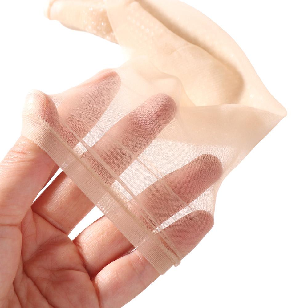 5Pairs Transparent Non-slip Crystal Silk Socks Ultra-thin Women Invisible Socks Elastic   Spring