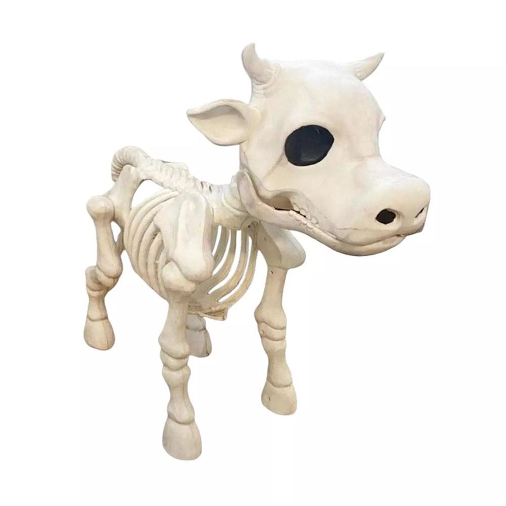 Cow Horse Spooky Skeleton Halloween Reusable Outdoor Haunted Props House Ornment Scene Graveyar Q6O4