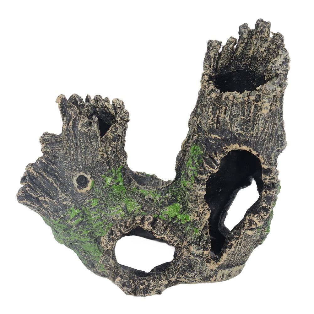 Textured Surface Aquarium Tree Stump Decor Aquarium Shrimp House Fish Tank Setup