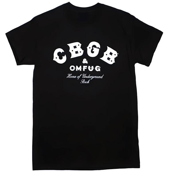 CBGB OMFUG T-shirt Punk Rock CBs Underground Tee Adult Mens S-3XL