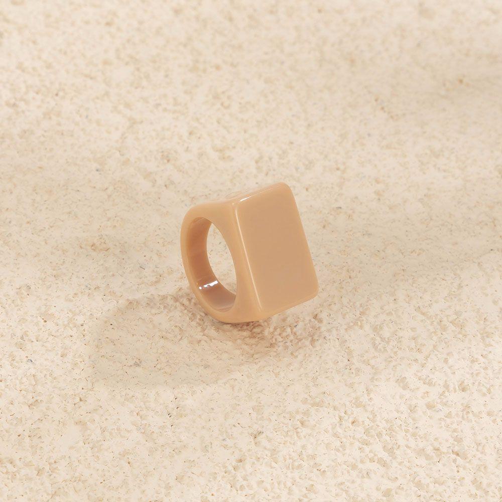 Korean Punk Candy Color Chunky Marbling Solid Color Resin Rings Finger Rings Fashion Jewelry Thumb Rings