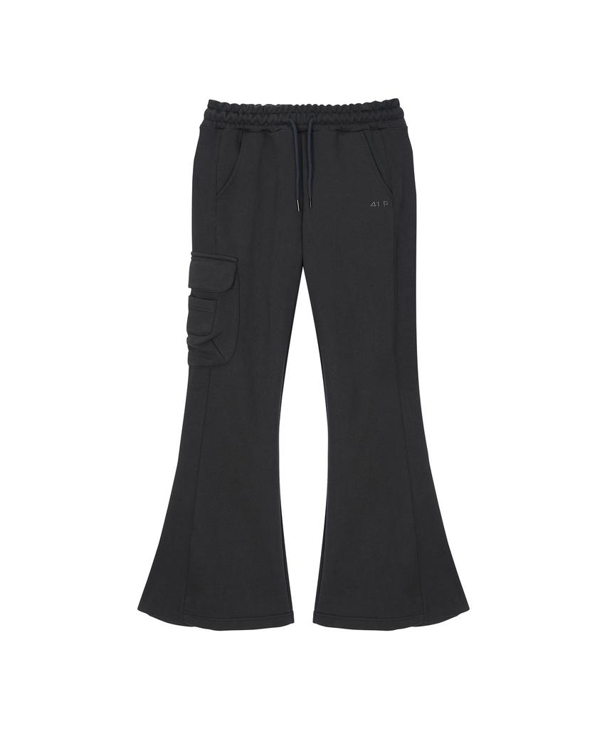 41PRAY Мини Карманные Брюки Bootcut / Угольный