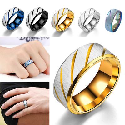 Модное простое внутреннее дуговое двухскатное твиловое магнитное кольцо из нержавеющей стали