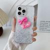 Подходит для чехла на мобильный телефон iphone16 15 ПВХ звезда быстрая жидкость одежда 14 аксессуары бант персиковое сердце DIY ручной работы