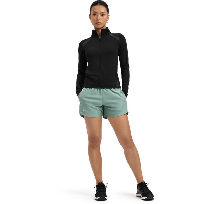 Under Armour Крутая сетчатая удобная универсальная простая модная однотонная куртка Женская куртка Черная 6007554-001