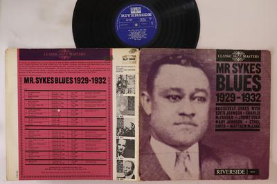 LP Пластинка РУЗВЕЛЬТ САЙКС - Мистер. Sykes Blues 1929-1932 RLP8819 RIVERSIDE 1967 UK Блюз Б/У