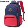 SUNBORLS Schoolbags for Primary and Middle School Students Male Korean Version The Backpack Ridges To Reduce The Burden of Large-capacity Schoolbags