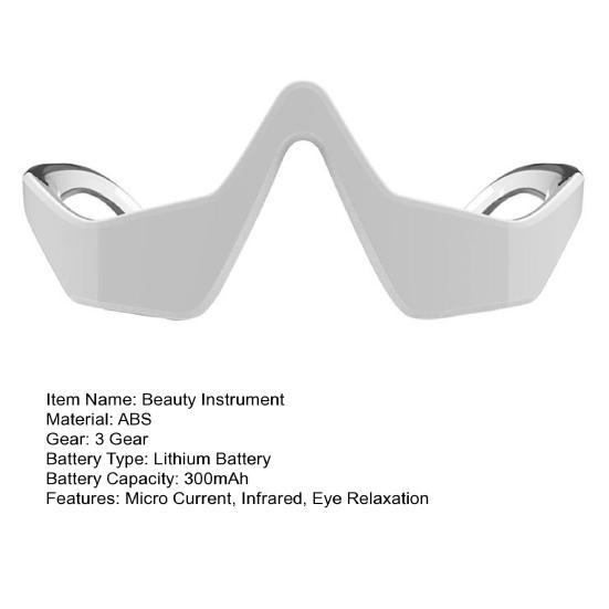 3D массажер для красоты глаз от темных кругов, мешков под глазами, микрочастотная стимуляция, 3 режима, инструмент для расслабления глаз, универсальная машина для ухода за глазами