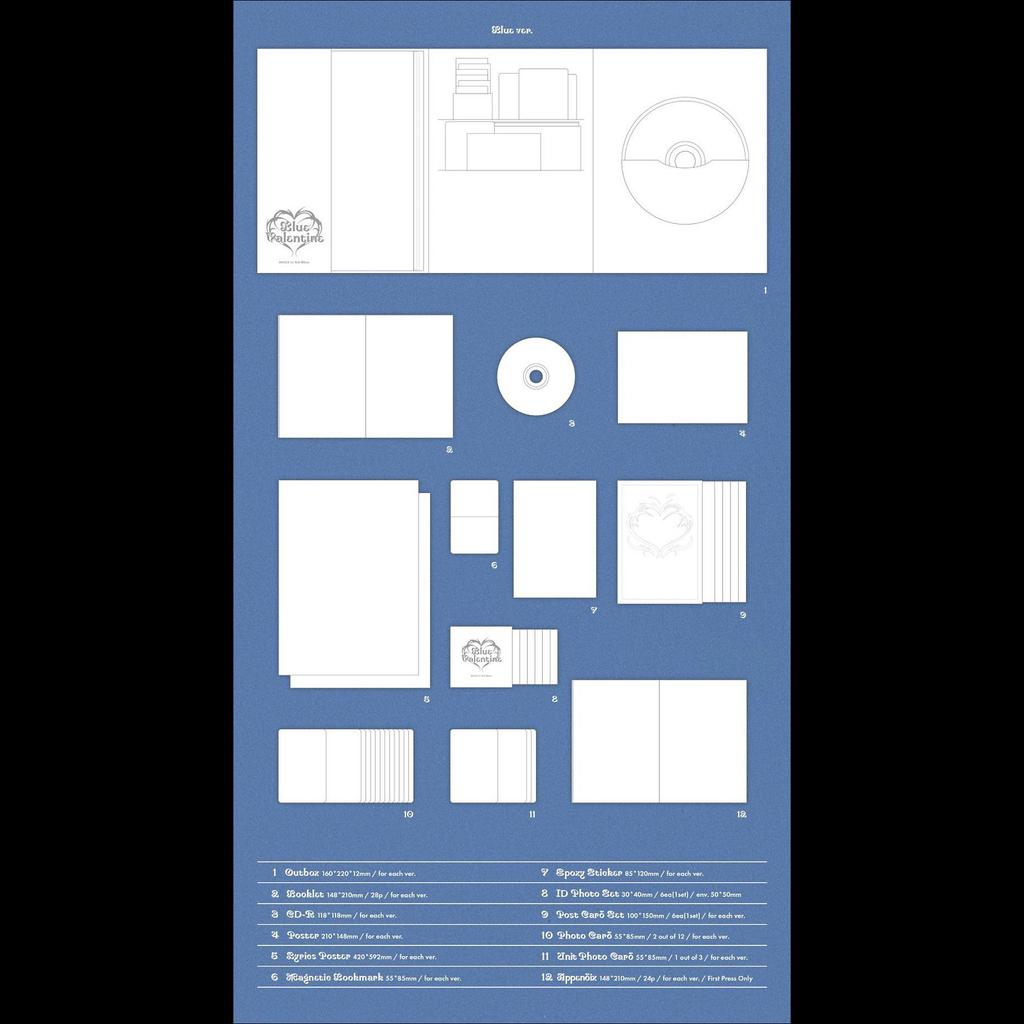 [SET] NMIXX - Blue Valentine 1st Full Album + Free Gift