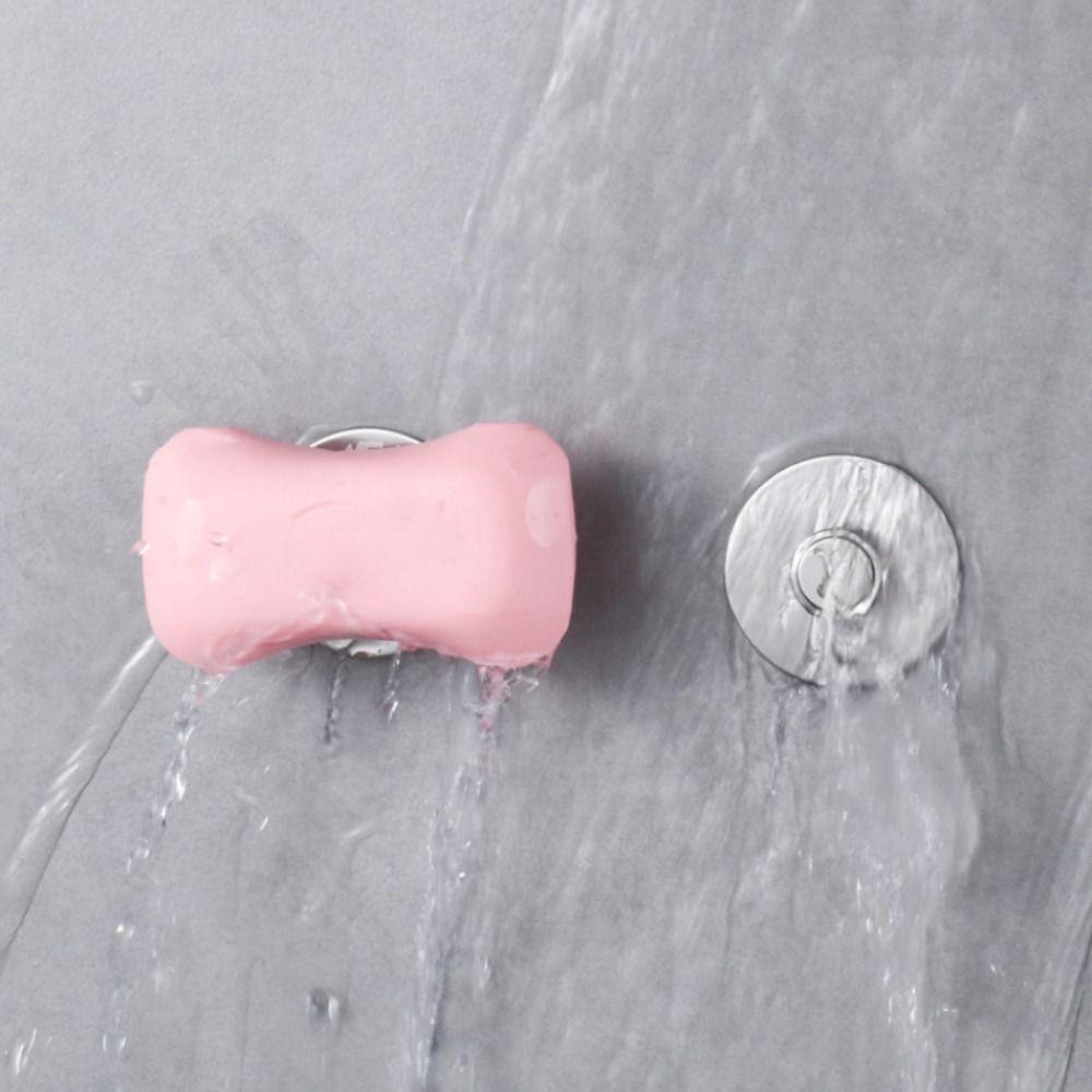 Полезные настенные магнитные мыльницы без проколов, мыльницы, полки для ванной комнаты, мыльница