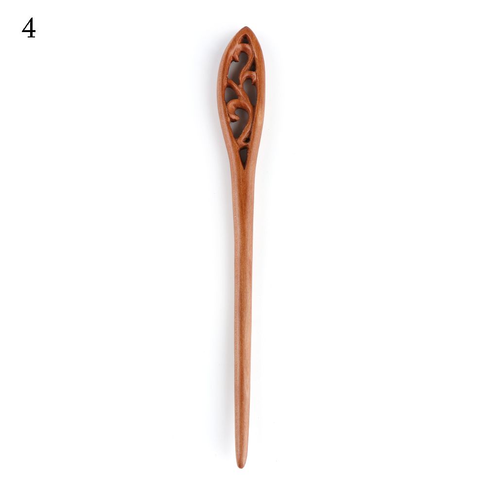 Fashion Carved Peachwood Hair Care Styling Tools Hair Accessories Chopstick Hair Stick Hairpin