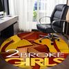 1pc Broke Girls Office Round Area Rug, Under Office Chairs Bedroom Living Room Home Decor  a1022287