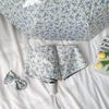 UV Protection Sunshade Umbrella Floral Patterns Dual Use Umbrella  Travel