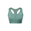 Solid Color Comfort Zip Sports Bra Women Underwear Teal FN2732-361