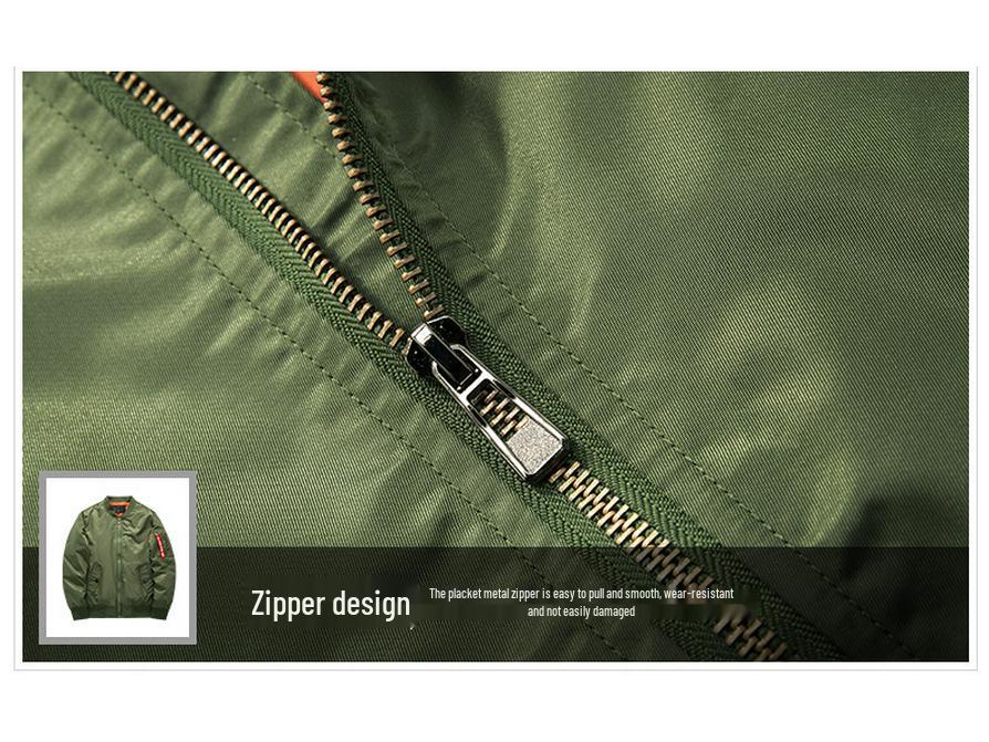 Мужская и женская спортивная куртка-бомбер больших размеров со стойкой - MA01