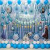 Frozen Blue Theme Birthday Decoration Balloon Set Princess Elsa Anna Aluminum Film Children'S Party Arrangement