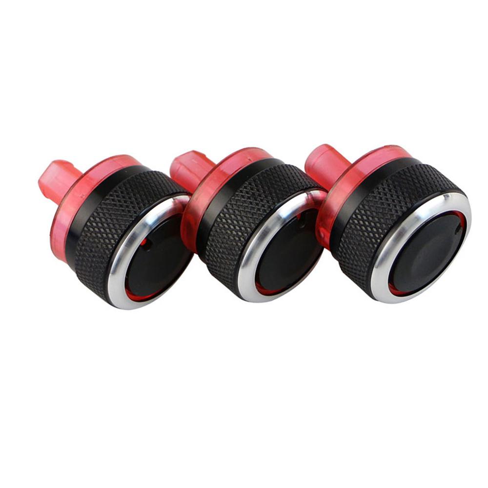 Aluminum Alloy Car Air Conditioning Knob Heat Control Switch Button Knob for Peugeot 206 207 2006-2011 for Citroen C2 2007-2011