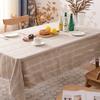 Cotton Linen Tablecloth Tassel Lace Table Cloth Ins Style Coffee Table Cloth Non-Slip Linen Picnic Tablecloth