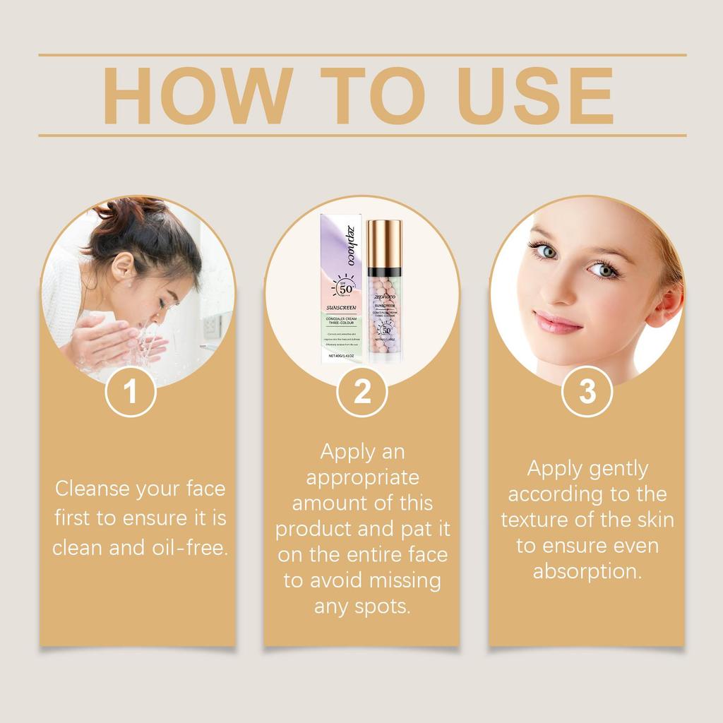 Трехцветный радужный защитный барьерный крем-консилер, барьерный крем, осветляющий, увлажняющий, выравнивающий тон кожи, фиксирующий макияж, защитный крем